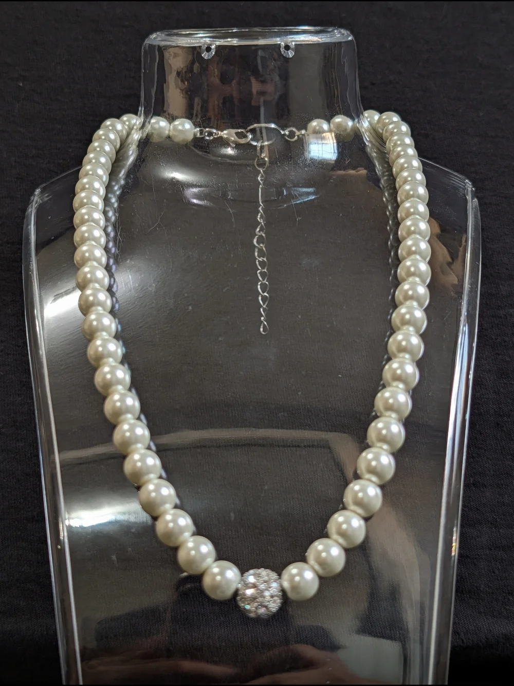 David Tutera 12486 White Sydney Ball Necklace And Bracelet Set Women's Jewelry